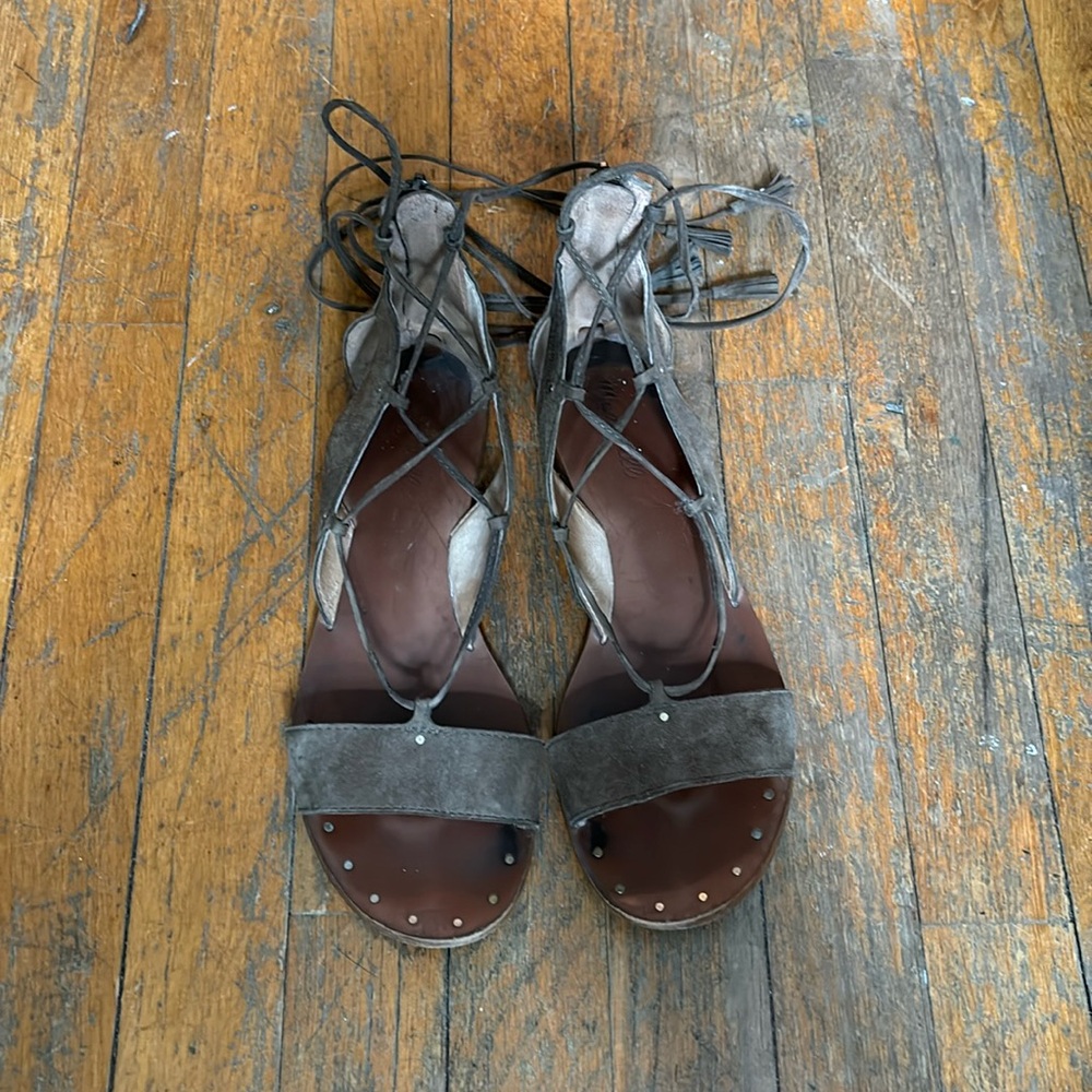 Lace up gladiator sandals